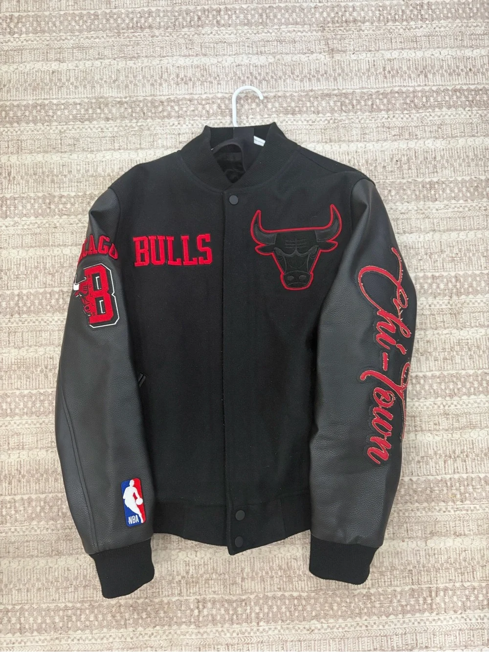 Jordan Black & Red Chicago Bulls Varsity Jacket